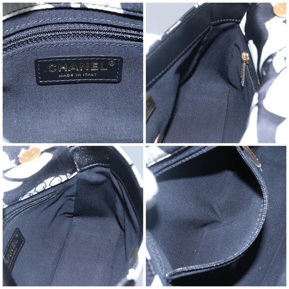 CHANEL Mini Matelasse 20 Chain Single Flap Bag Nylon 2way White CC Auth - Picture 15 of 16